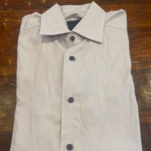 David Donahue dress shirt. 15.5, 34-35. Lavender/pink.